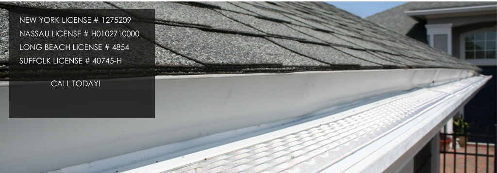 Gutter Guards on roof